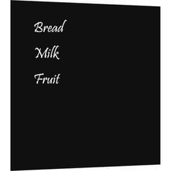 Vidaxl - Panneau d'affichage,Tableau noir magnétique mural noir 60x60 cm verre trempé 874312
