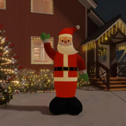 VIDAXL Père Noël gonflable avec LED - 370 cm