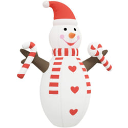 Bonhomme de neige gonflable de Noël avec led 630 cm Vidaxl