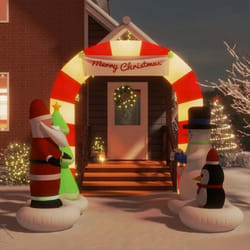 Porte Voûtée Gonflable De Noël Avec Led 260 Cm Vidaxl