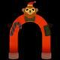 vidaXL Porte voûtée gonflable de Noël avec LED 380 cm - TU