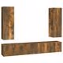 vidaXL Ensemble de meubles TV 5 pcs Chêne fumé Bois d'ingénierie