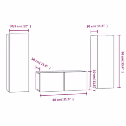 VidaXL 3120234 Support TV et centre de divertissement - Vue supplémentaire 7