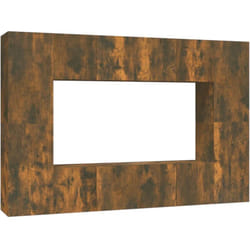 Vidaxl - Ensemble de meubles tv 8 pcs Chêne fumé Bois d'ingénierie