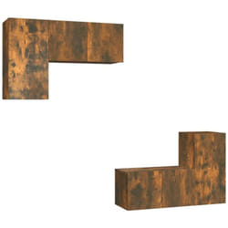Vidaxl - Ensemble de meubles tv 4 pcs Chêne fumé Bois d'ingénierie