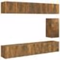 vidaXL Ensemble de meubles TV 7 pcs Chêne fumé Bois d'ingénierie