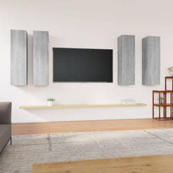 Vidaxl - Meubles tv 4 pcs Sonoma gris 30,5x30x110 cm Bois d'ingénierie
