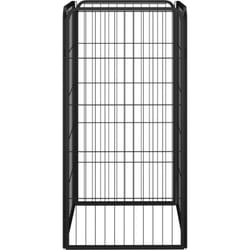 Vidaxl - Parc pour chien 4 panneaux Noir 50x100cm Acier enduit de poudre