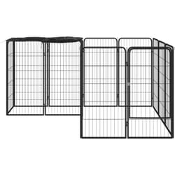 Vidaxl - Parc pour chien 14panneaux Noir 50x100cm Acier enduit de poudre