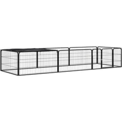 Vidaxl - Parc pour chien 8 panneaux Noir 100x50cm Acier enduit de poudre