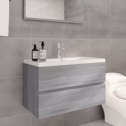 VidaXL 3120343 miroir de salle de bain et armoire de rangement pour évier