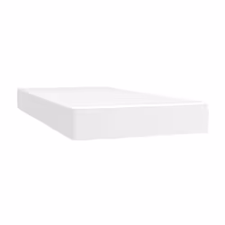 VidaXL 347683, Taille lit simple/twin, Matelas à ressorts, Moyen, Blanc, Coton, Simili-cuir, Polyester, mousse
