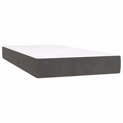 VidaXL 347689, Taille enfant / adulte, Matelas à ressorts, Moyen, Gris foncé, Blanc, Polyester, 800 mm