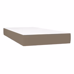 VidaXL 347698, Taille lit simple/twin, Matelas à ressorts, Moyen, Taupe, Blanc, Polyester, mousse