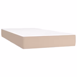 VidaXL 347747, Taille lit simple/twin XL, Matelas à ressorts, Moyen, Cappucino, Blanc, Coton, Polyester, 1000 mm