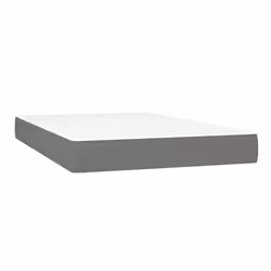 VidaXL 347755, Matelas à ressorts, Moyen, Gris foncé, Blanc, Polyester, 1200 mm, 2000 mm