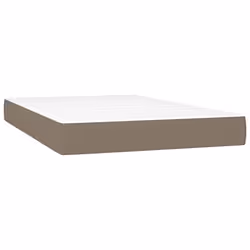 VidaXL 347758, Taille double/complet, Matelas à ressorts, Moyen, Taupe, Blanc, Polyester, 1200 mm