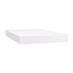 VidaXL 347763, Taille double/complet, Matelas à ressorts, Moyen, Blanc, Coton, Simili-cuir, Polyester, mousse