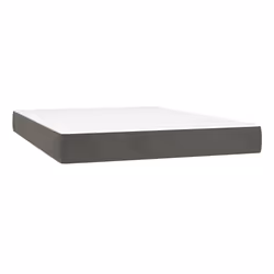 VidaXL 347789, Taille double/complet, Matelas à ressorts, Moyen, Gris foncé, Blanc, Polyester, mousse