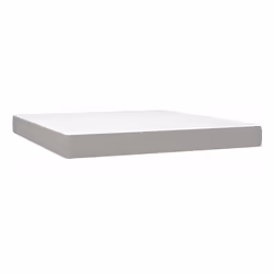 VidaXL 347814, King size, Matelas à ressorts, Moyen, Gris clair, Blanc, Polyester, mousse