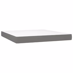 VidaXL 347815, Taille Queen, Matelas à ressorts, Moyen, Gris foncé, Blanc, Polyester, 1600 mm
