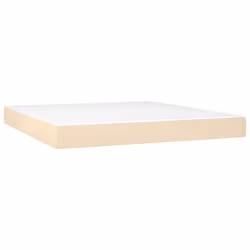 VidaXL 347819, Taille Queen, Matelas à ressorts, Moyen, Crème, Blanc, Polyester, 1600 mm