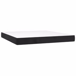 VidaXL 347830, Taille double/complet, Matelas à ressorts, Moyen, Noir, Blanc, Polyester, mousse