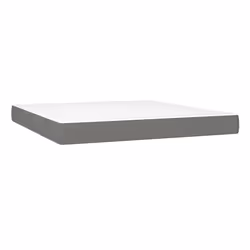 VidaXL 347835, King size, Matelas à ressorts, Moyen, Gris foncé, Blanc, Polyester, mousse