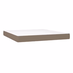VidaXL 347838, Super King size, Matelas à ressorts, Moyen, Taupe, Blanc, Polyester, mousse