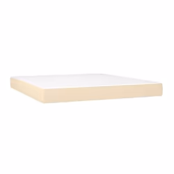 VidaXL 347839, Matelas à ressorts, Moyen, Crème, Blanc, Adultes, Polyester, 1800 mm
