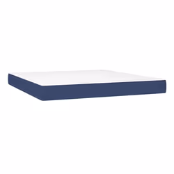 VidaXL 347840, Super King size, Matelas à ressorts, Moyen, Bleu, Blanc, Polyester, mousse