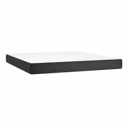 VidaXL 347842, Super King size, Matelas à ressorts, Moyen, Noir, Blanc, Coton, Simili-cuir, Polyester, mousse