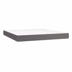 VidaXL 347846, Super King size, Matelas à ressorts, Moyen, Gris, Blanc, Coton, Simili-cuir, Polyester, mousse