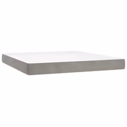 VidaXL 347848, Super King size, Matelas à ressorts, Moyen, Gris clair, Blanc, Polyester, 1800 mm