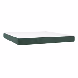 VidaXL 347851, Super King size, Matelas à ressorts, Moyen, Vert foncé, Blanc, Polyester, mousse