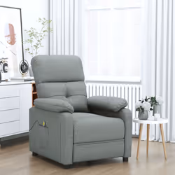 VidaXL 348288 Fauteuil massant électrique Gris