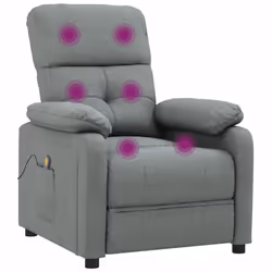 VidaXL 348288 Fauteuil massant électrique Gris - Vue supplémentaire 6