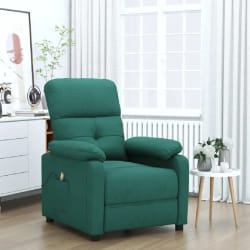 Vidaxl Fauteuil de massage Vert foncé