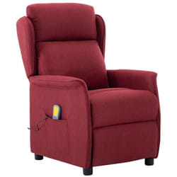Vidaxl - Chaise De Massage Avec Coussin Vin 67.5 X 93.5 X 101.5 Cm Tissu