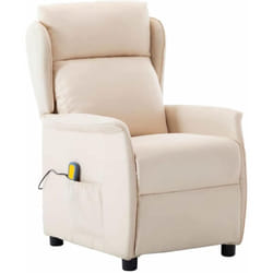 Vidaxl - Chaise De Massage Crème 67.5 X 93.5 X 101.5 Cm Tissu