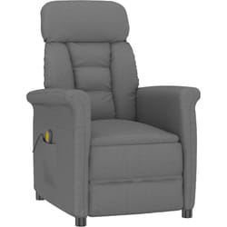 Vidaxl - Chaise De Massage Gris Foncé 70.5 X 96.5 X 95 Cm Polyester