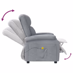 VidaXL 348447 Fauteuil massant électrique Gris - Vue supplémentaire 6