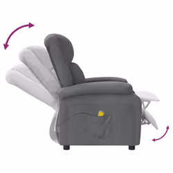VidaXL 348448 Fauteuil massant électrique Gris - Vue supplémentaire 6