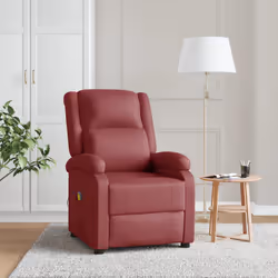 VidaXL 348465 Fauteuil massant électrique Rouge