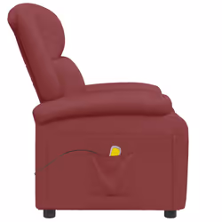 VidaXL 348465 Fauteuil massant électrique Rouge - Vue supplémentaire 4
