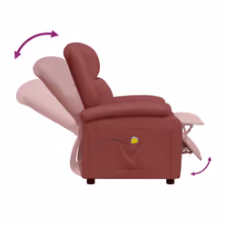 VidaXL 348465 Fauteuil massant électrique Rouge - Vue supplémentaire 6