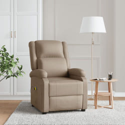 Fauteuil De Massage Cappuccino Similicuir