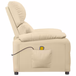 VidaXL 348468 Fauteuil massant électrique Crème - Vue supplémentaire 4