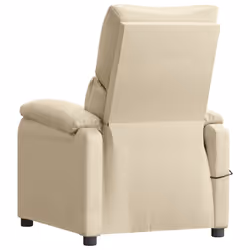 VidaXL 348468 Fauteuil massant électrique Crème - Vue supplémentaire 5