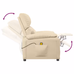 VidaXL 348468 Fauteuil massant électrique Crème - Vue supplémentaire 6
